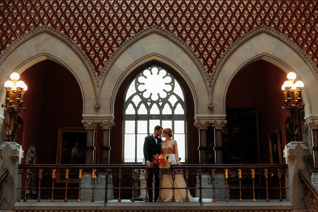 PAFA Museum Wedding, Boho Luxe Bride & Groom, Philadelphia 
