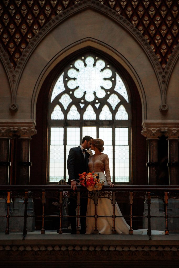 PAFA Museum Wedding, Boho Luxe Bride & Groom, Philadelphia, Moody Romance